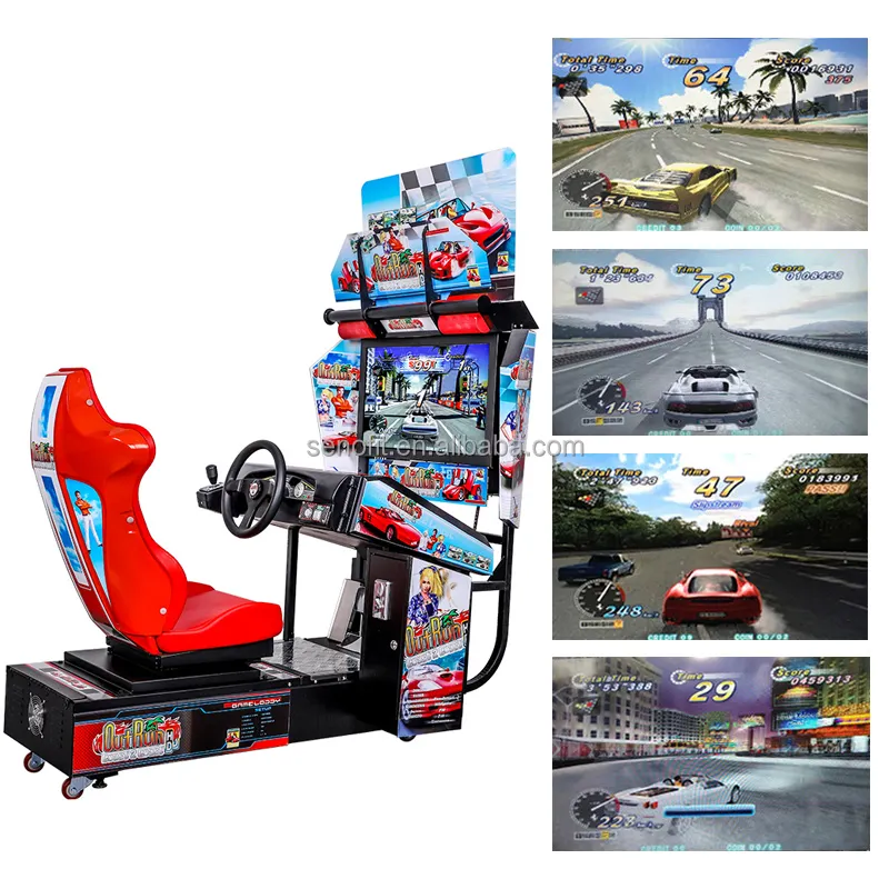 Outrun-simulador de SENAO para juegos de carreras, máquina de Arcade operada por monedas, juego de carreras de coches