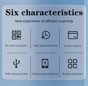 Barcode Scanner Auto <strong>Scanning</strong> 1D &amp; 2D Barcode Scanner Support Mobile Phone <strong>QR</strong> <strong>Code</strong> Reading Passport MRZ Barcode Scanner - Product Image 4