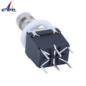 DPDT Latch ON ON Interruttore A Pedale Effetti per Chitarra A Pedale In Metallo Stomp Box 6pin Push Button - Product Image 2