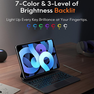 2024 Hot Custom Language TrackPad Teclado retroiluminado Air 4 5 funda teclado para iPad Air 4th 5th Gen A2324 A2588 Magic Keyboard - Product Image 5