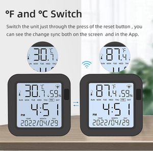 Tuya WiFi/ZigBee Smart <strong>Temperature</strong> <strong>Humidity</strong> <strong>Sensor</strong> Smart Home <strong>Temperature</strong> <strong>Sensors</strong> Works With Alexa Google Assistant Smart Life - Product Image 3