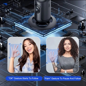 360 Smart AI Face Tracking Tripod Rechargeable Auto <strong>Following</strong> Mobile Gimbal Stabilizer Phone Holder for Vlog Live Streaming - Product Image 5