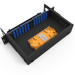 Panel de conexión de fibra 2U fijo de alta calidad de 96 puertos LC/SC/ST/FC SPCC para óptica de centro de datos - Product Image 3