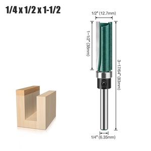 1/4 inç 6mm Shank karbür End Mill yönlendirici Bit Set gömme Trim ağaç İşleme yüz değirmen düzeltici temizlik için zıvana kesici - Product Image 5