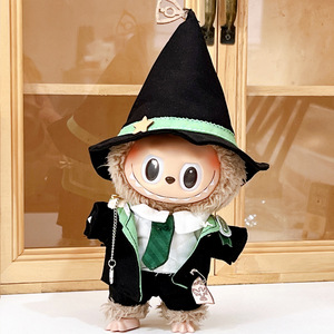 Labubu 17cm oyuncak bebek giysileri Labubu ilk ikinci nesil oturmak parti emaye bebek HarryPotter sihirli akademi kıyafet - Product Image 6