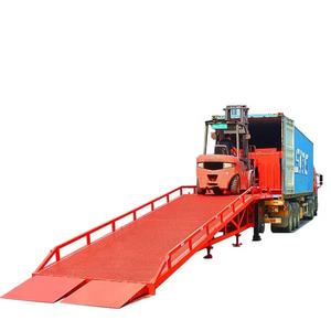 Plataforma de descarga certificada CE Máquina niveladora de muelle tipo escalera Plataforma de carga y descarga de contenedores