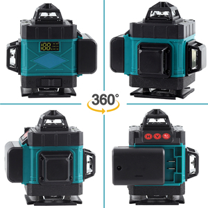 リモコン付き磁気サポート付きグラウンドレベリング用4D16ライングリーンラインレーザーレベル - Product Image 5