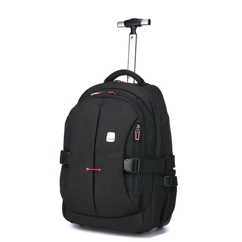 Zaino multifunzione Carry On Wheeled di fabbrica per Laptop da viaggio d'affari rimovibile Trolley a mano zaino con 2 ruote