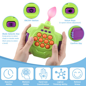 Handheld Bubble Pressure Glowing Games New Quick Pop <strong>Light</strong> <strong>up</strong> Console Game Fast Push <strong>It</strong> Fidget Toy Quick Push - Product Image 2