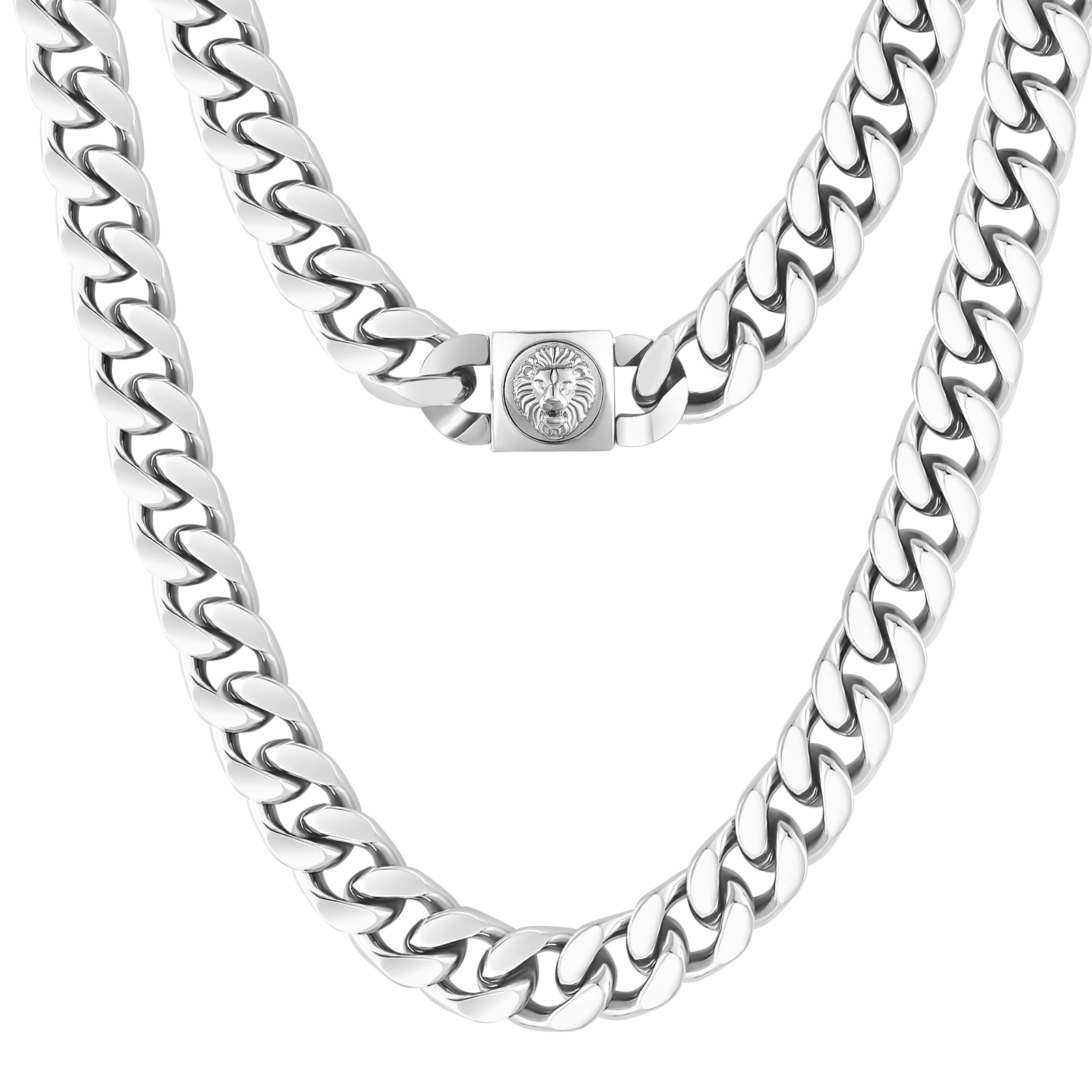 Silver Necklace-12mm