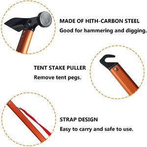 Búa OEM Với Tay Cầm An Toàn Bằng Hợp Kim Nhôm Cho Búa Chốt Cắm Trại Đi Bộ Đường Dài Ngoài Trời - Product Image 2