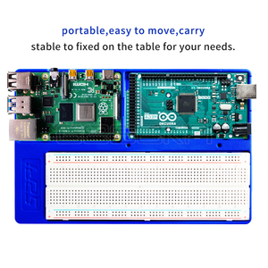 Ahududu Pi 4B /3B + /3B/2B/sıfır/W/Arduino Uno/Mega 2560 için GeeekPi ABS deney tutucu Platform geliştirme Breadboard