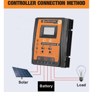 Regolatore di carica solare 12V 24V 30A 50A 70A pannello solare regolatore batteria Dual USB 5V Display LCD MPPT all'aperto