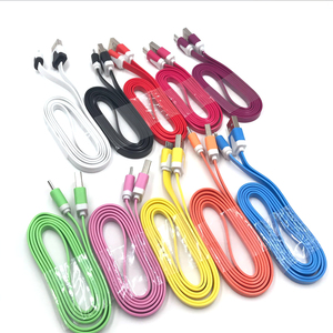 แจ็กเก็ต TPE USB ชาร์จเร็ว8 V8สำหรับโทรศัพท์ยาว1เมตร2เมตรสีดำแดงสีเขียวสดใส - Product Image 4