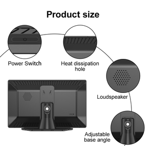 Nouveau <span class=keywords><strong>2025</strong></span> Écran de voiture portable universel 9 pouces Carplay BT Stéréo de voiture sans fil Android Auto Tableau de bord WiFi Carplay Lecteur multimédia de voiture Mp5 - Product Image 6