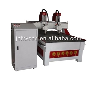 Two Heads Two Spindles 1325 <strong>4</strong> <strong>Axis</strong> <strong>CNC</strong> <strong>Router</strong> Woodworking Machine with Rotary System Easy to Operate - Product Image 2