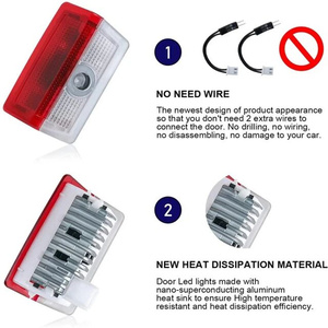Araba kapı hoşgeldiniz işık oto hayalet gölge LED Logo projektör ışık için Benz W176 W205 W205 W212 W166 GL GLE GLA GLC doors kapılar - Product Image 4