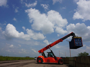 Heli 45 Ton Port Reach Stacker Contenedor de Reach Stacker Manipulador telescópico a la venta - Product Image 3