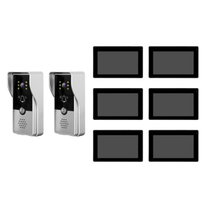 Sistema de intercomunicador de vídeo para puerta, cámara de 720P con 6 unidades de interior