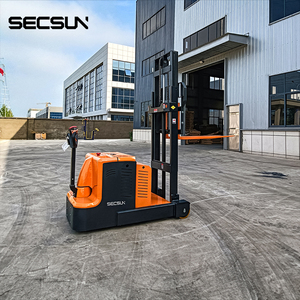 SECSUN Apilador de paletas semiautomático completo 1 tonelada 1,5 toneladas 2 toneladas Mini apilador eléctrico con tipo de caminar