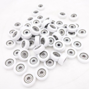 <span class=keywords><strong>6mm</strong></span> 8mm 10mmカバー付きPUゴムプラスチックコーティングナイロンベアリング636ZZ引き戸フィットネス用