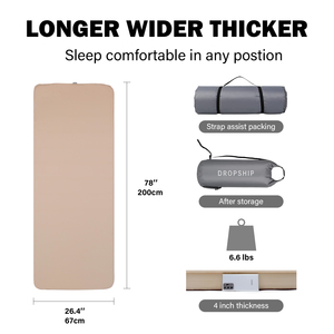 Diskon besar kedaluwarsa matras udara besar, matras tidur berkemah sendiri 10cm untuk berkemah dan tidur - Product Image 2