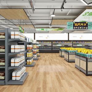 Tùy chỉnh cửa hàng thương mại kệ cửa hàng hiển thị siêu thị Kệ Gondola kệ kim loại siêu thị Kệ Kệ 120kg/lớp - Product Image 3