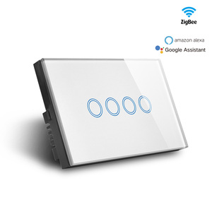 カスタマイズされたロゴブランド1/2/3/4ギャングTuyaスマートスイッチWiFiタッチライトリモコン調光器スマートスイッチ2バイヤー - Product Image 6