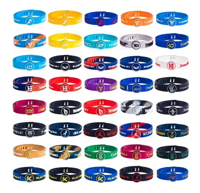 Оптовая продажа, любимые спортивные камуфляжные браслеты в стиле суперзвезды для баскетбола, силиконовые регулируемые браслеты для фитнеса