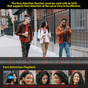 AI 4K POE IP摄像机8MP人脸识别全彩H.265支持Xmeye CMOS - Product Image 2