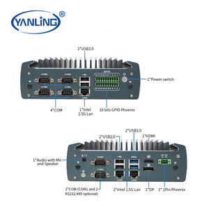 Sistema de automatización de pc industrial, nuevo diseño sin ventilador con ranuras M.2, MINI PCIE J6412, novedad de 2023