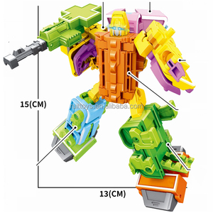 0-4个小数字组合恐龙变换字母变换机器人玩具 - Product Image 2