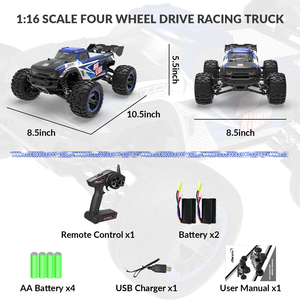2.4G fabrika imalatı elektrikli uzaktan kumanda araba oyuncak 1:16 hızlı rc araba 4x4 off road yüksek hızlı kamyon çocuk ve yetişkin için - Product Image 2