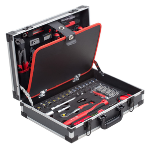 Hicen 109件实心铝壳工具组，用于家庭车库和车间专业填充工具箱 - Product Image 2