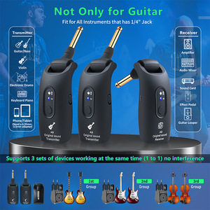 Sistema de guitarra inalámbrico uno a dos, sistema inalámbrico de guitarra de alta calidad, transmisor y receptor de guitarra inalámbrico 2,4G - Product Image 3