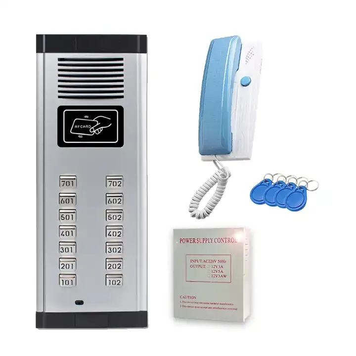 Vendita calda citofono Non visivo a 2 fili audio campanello swipe card building access control system