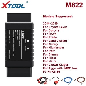 XTOOL M822M821トヨタ用ベンツ用アダプター8AIlキーロストプログラミングはX100PAD3X100MAX用KC501プログラマーで動作する必要があります - Product Image 3
