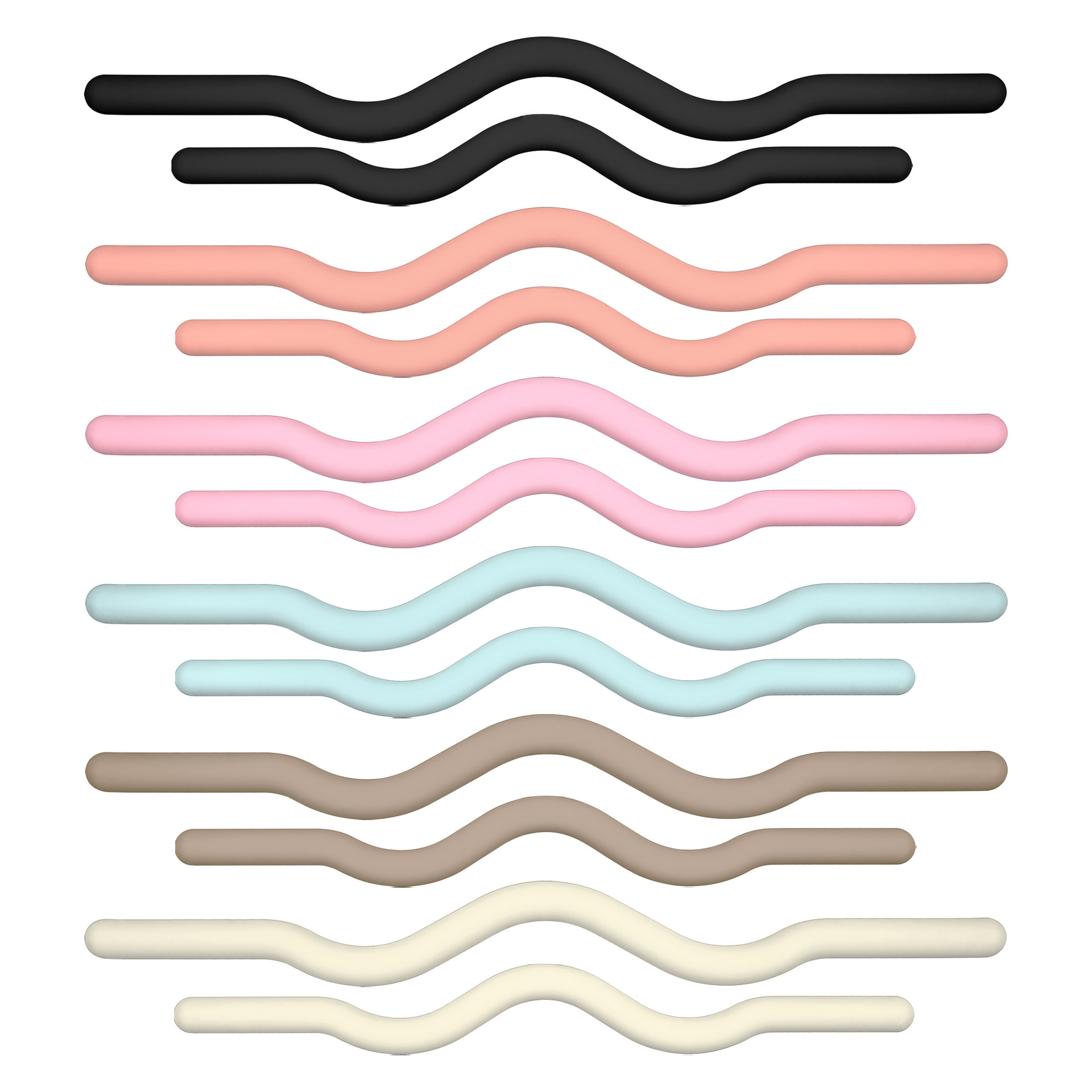 Black / Pink / Mocha / Greyish Green / Beige / Flesh Pink