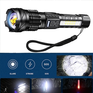 Taikoo תכליתי הבהיר נייד סופר מואר cob led טקטי לייזר פנס led גבוה lumens נטענת לפיד אור