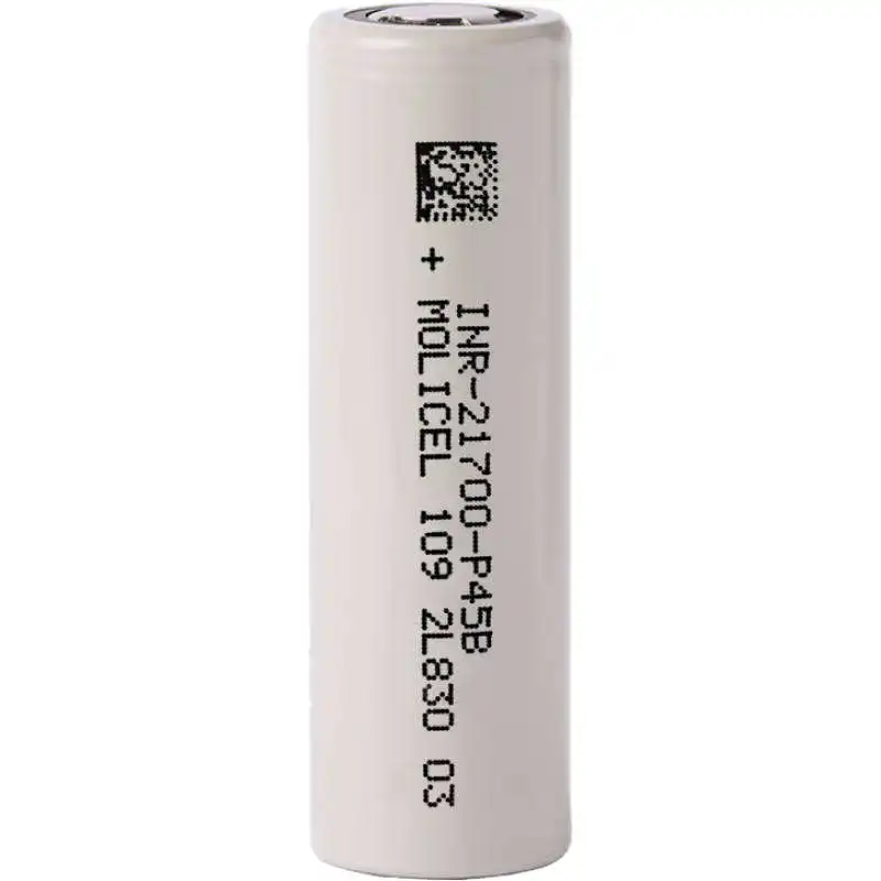 100% Original MOLICEL INR21700 P45B 4500mAh 45A Discharge Rechargeable Battery Made in taiwan