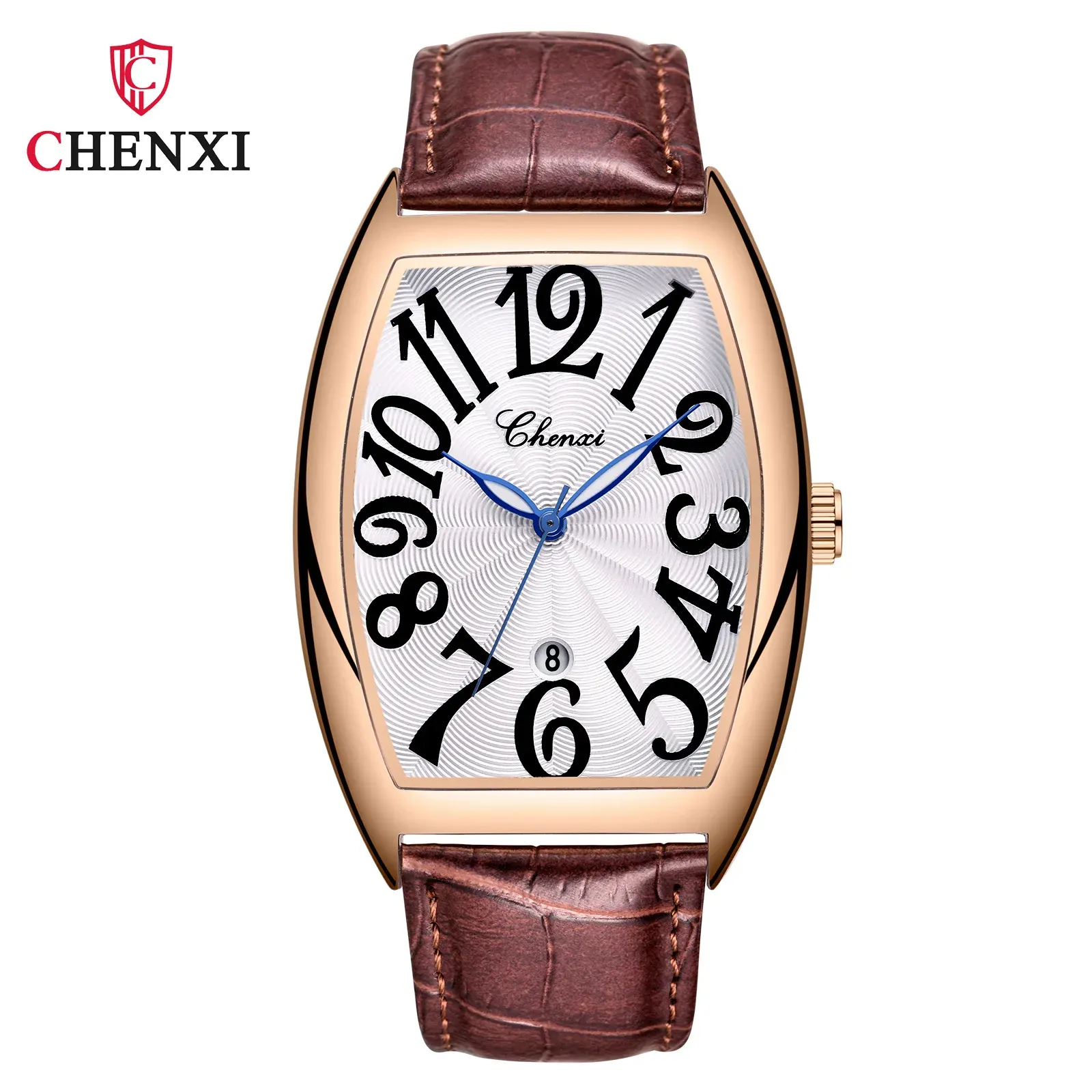 2 rose case white dial black text