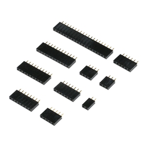 2 ~ 40P 2.54mm passo singola fila femmina presa PCB scheda Pin Header connettore striscia Pinheader 2/3/4/6/10/12/16/20/40Pin per Arduino - Product Image 1