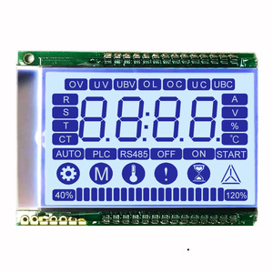 2,0 pulgadas personalizado positiva pantalla lcd de 4 dígitos lcd de 7 segmentos
