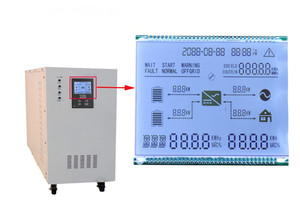 Nuovo personalizzato OEM ODM FSTN bianco nero 7 segmento schermo display LCD per misuratore di energia supporto linguaggio personalizzato, colore, dimensioni, tensione