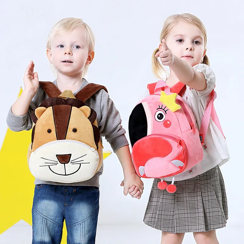 निविड़ अंधकार फैशन बच्चों बस्ता बच्चों बहु रंग स्टॉक आलीशान खिलौना छोटे से स्कूल बैग बच्चों के लिए कम MOQ