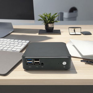 Мини-компьютер с вентилятором Intel Core I3 I5 I7-10110U 10210U 10510U HD + DP 6USB, основной блок 2 * DDR4