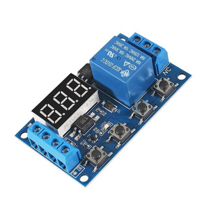5V mikro USB DC 6-30V zamanlayıcı rölesi programlanabilir zaman geciktirme rölesi modülü ile LCD ekran