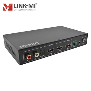 2x1 Multi-VIEWER 4K60Hz HDMI Seamless Switch Compatible con control IR RS232, con audio óptico analógico UHD Switch 2X1 HDMI Multiviewer