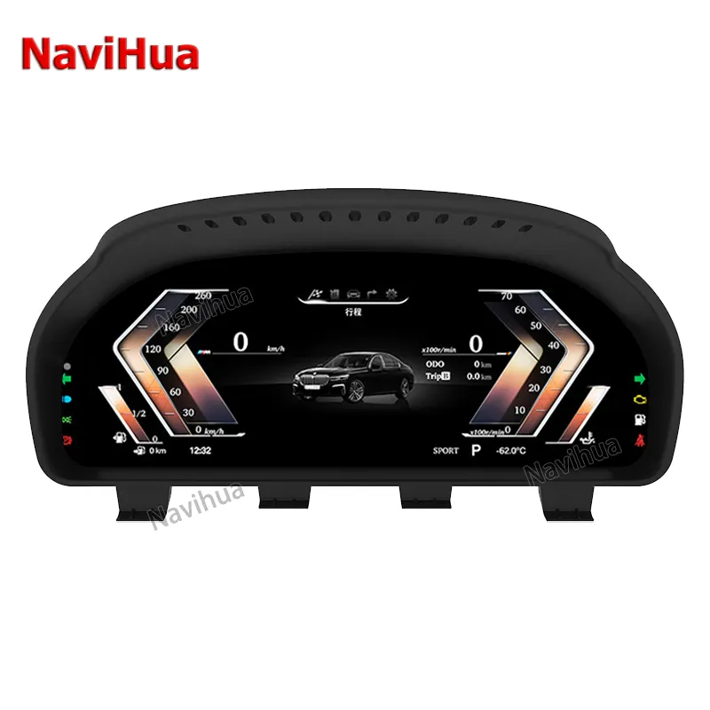 NaviHua Car LCD Dashboard Digital Instrument Cluster Auto Meter Speedometer Panel for BMW X5 X6 F15 F16 2013-2017