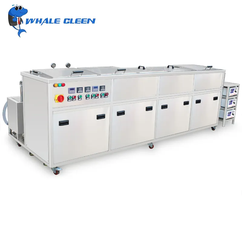 Blue Whale 4500W 99L 40khz or 28khz Digital Five Baths Multi-function Industrial Ultrasonic Cleaning Machine